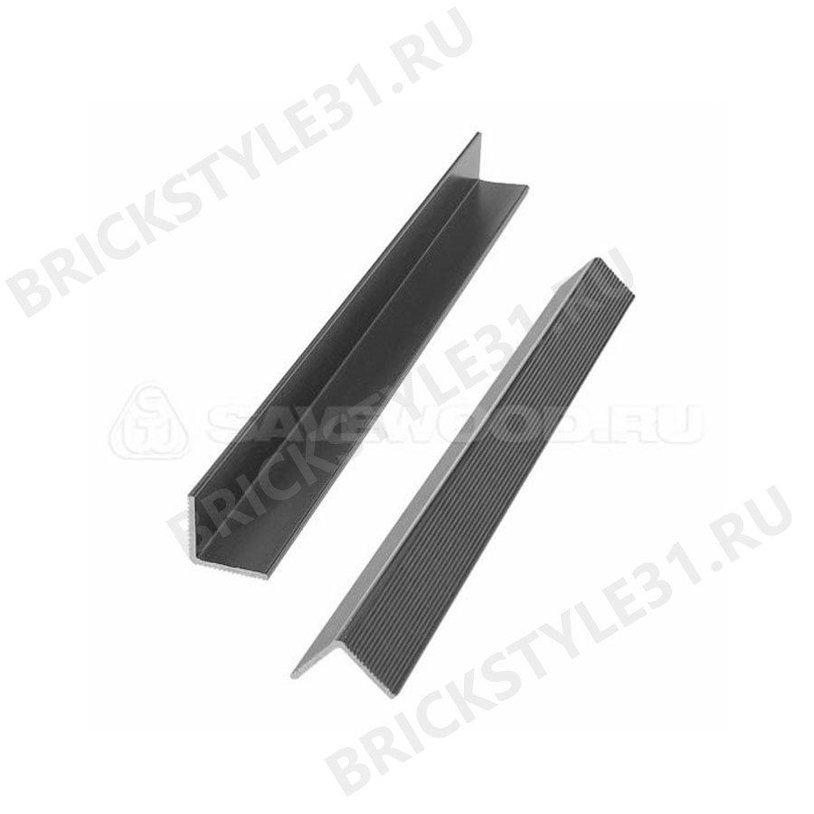 Уголок ДПК к фасадной доске, SAVEWOOD, 40х40х4000мм, Графит 