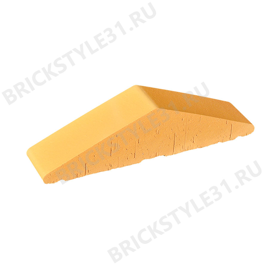 Клинкерный элемент для забора, 310/250x65x78мм, Пустынная роза 