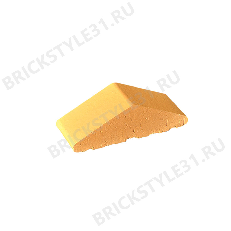 Профильный кирпич для забора, 180/120x65x58мм, Пустынная роза 