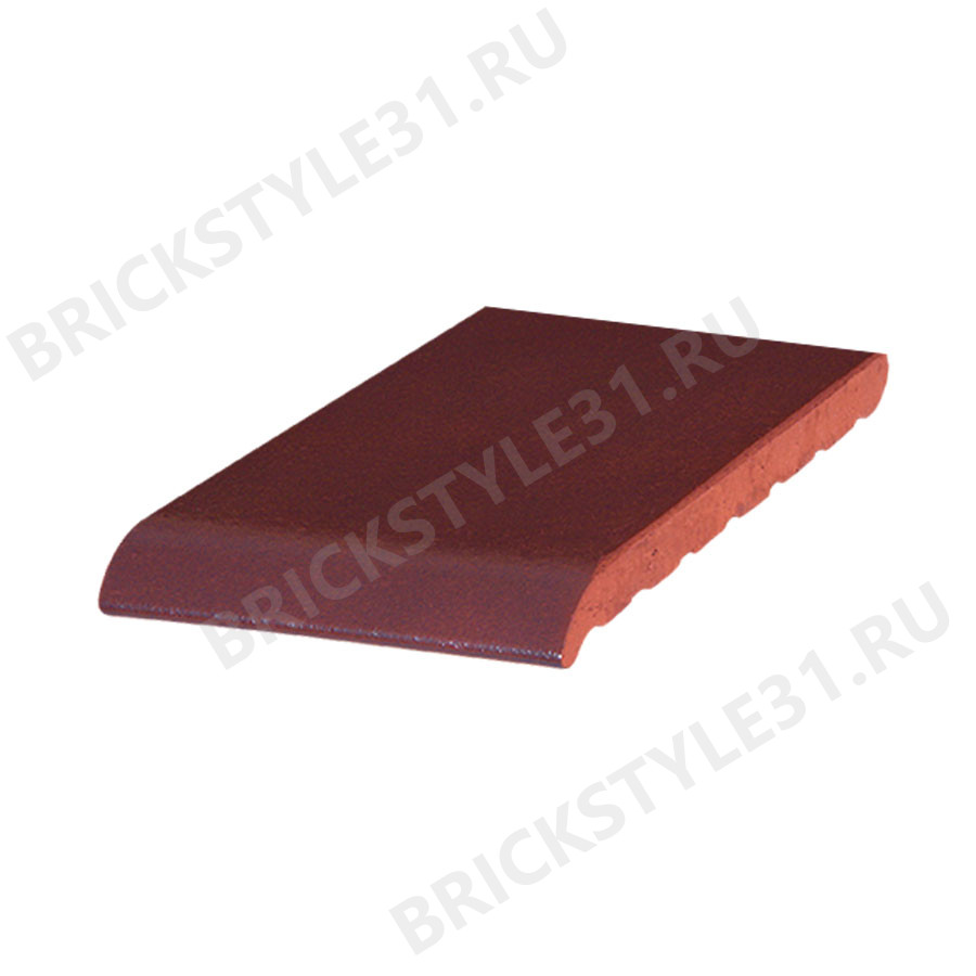 Подоконник клинкерный, 220x120x15мм, Кармазиновый остров (07) 