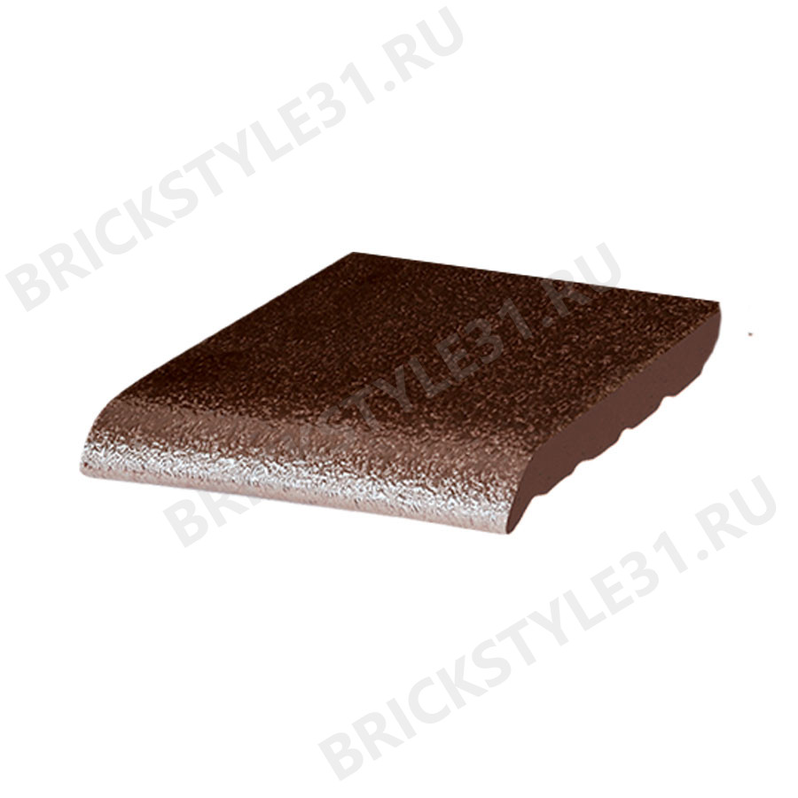 Подоконник клинкерный, 150x120x15мм, Коричневый глазурованный (02) 