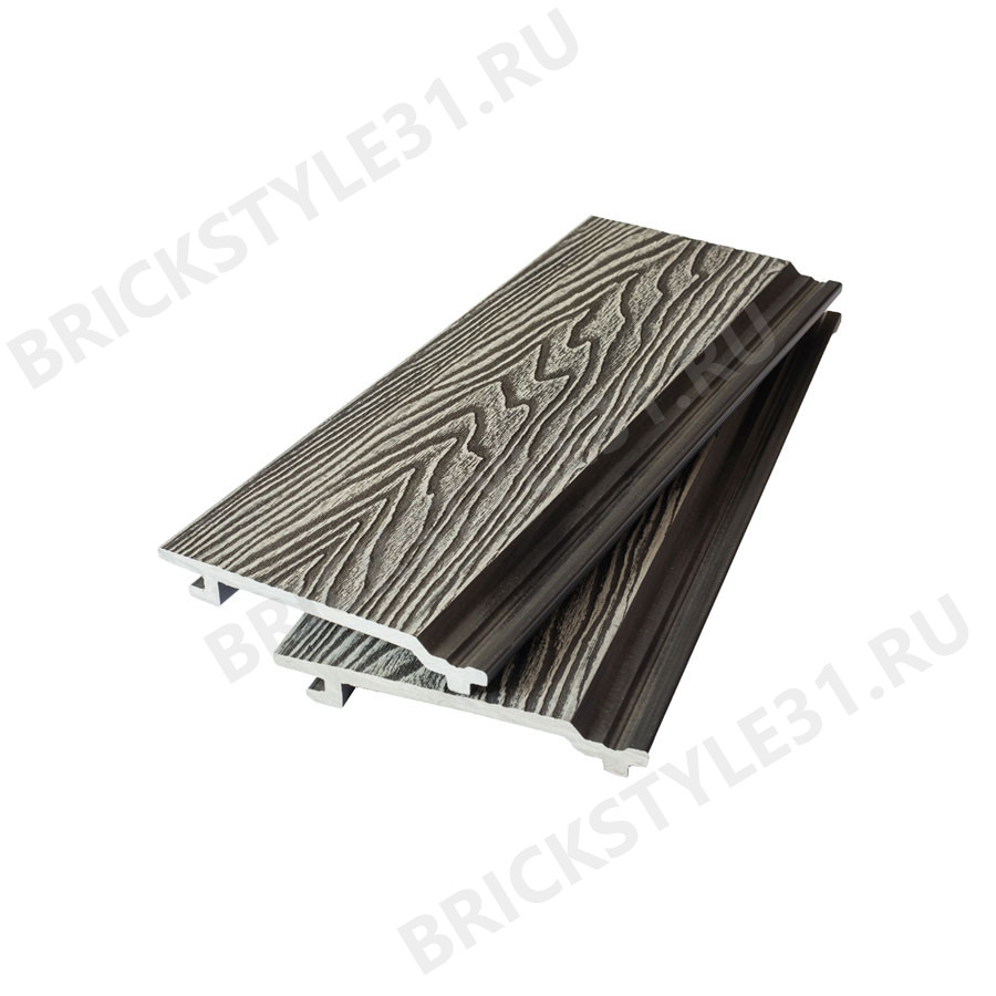 Фасадная доска (сайдинг) ДПК, NEXTWOOD, Multicolor Light Gray, 3D-поверхность 