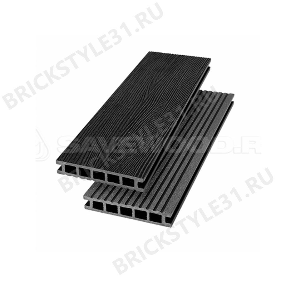 Террасная доска ДПК, SAVEWOOD, Ornus, Черный (R) 