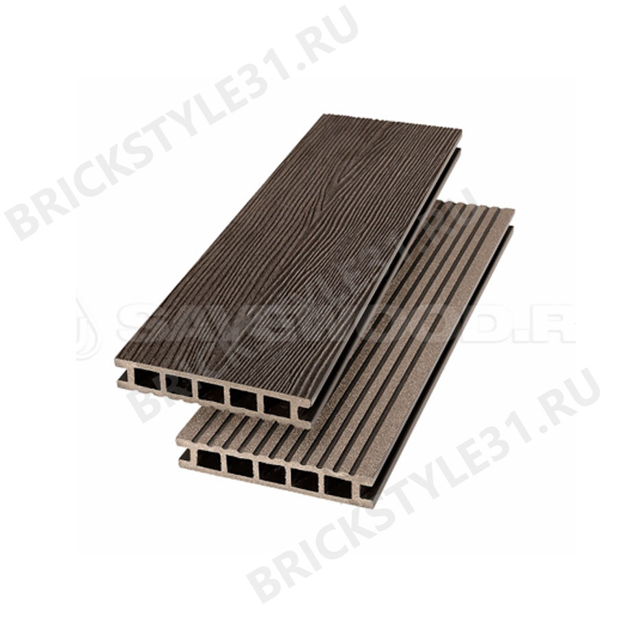Террасная доска ДПК, SAVEWOOD, Ornus, Темно-коричневый (R) 