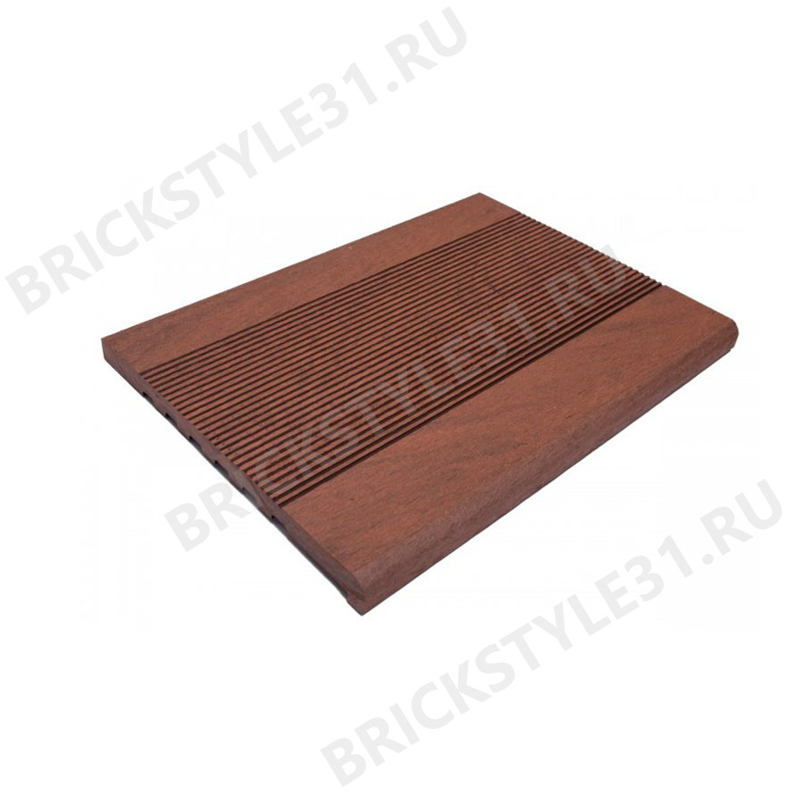 Ступень полнотелая из ДПК, NewDeck, 348х23мм, Кедр 
