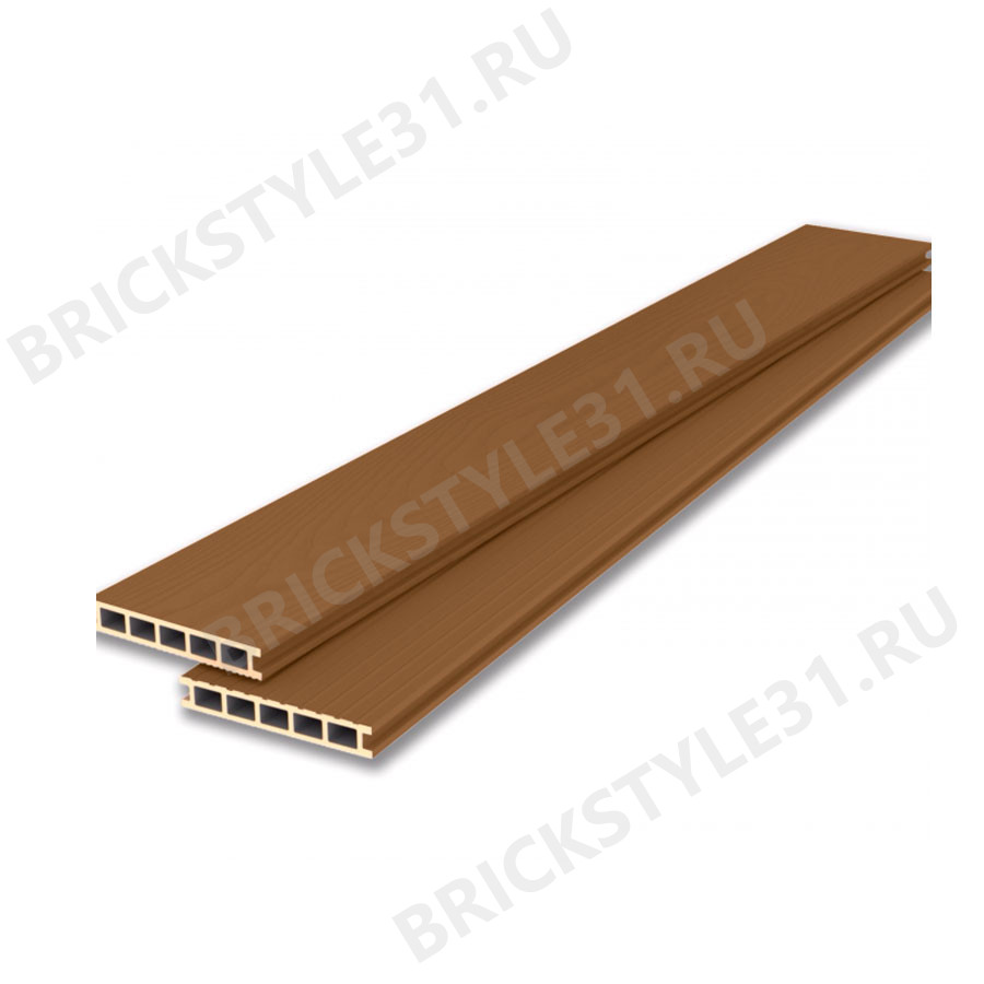 Террасная доска с покрытием Co-Extrusion, LECOLE, Молочный шоколад 