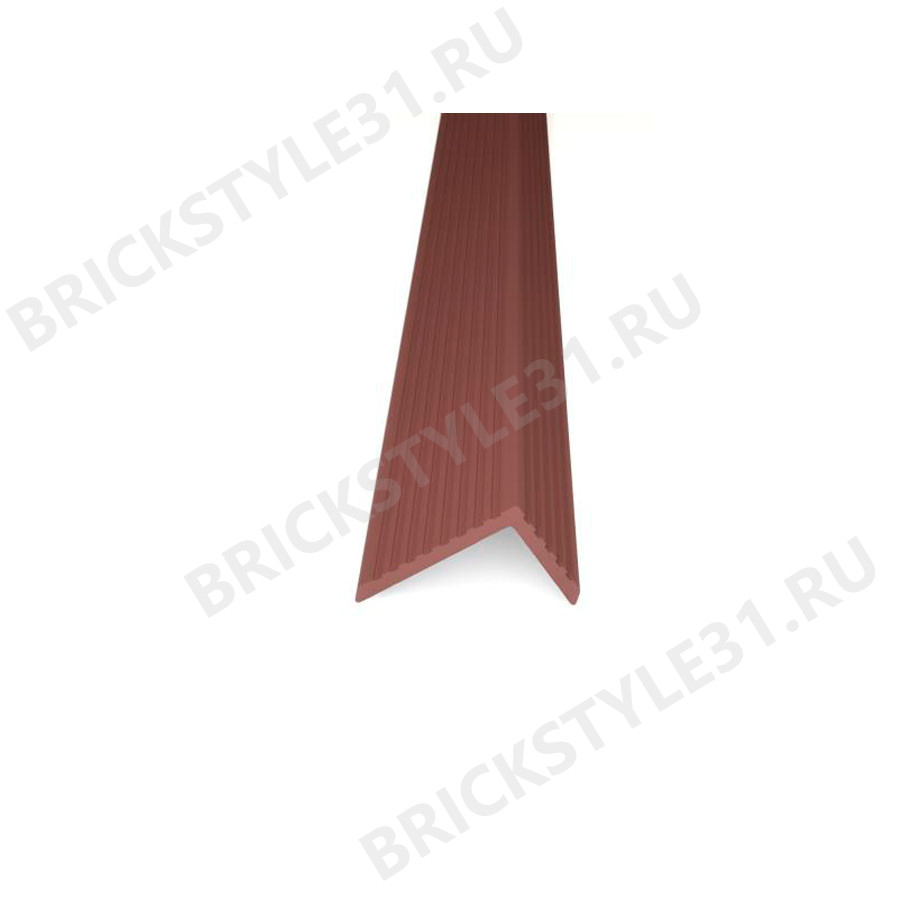 Уголок ДПК Lecole, Сo-Extrusion, 60х40мм, Шоколад, мелкий вельвет 