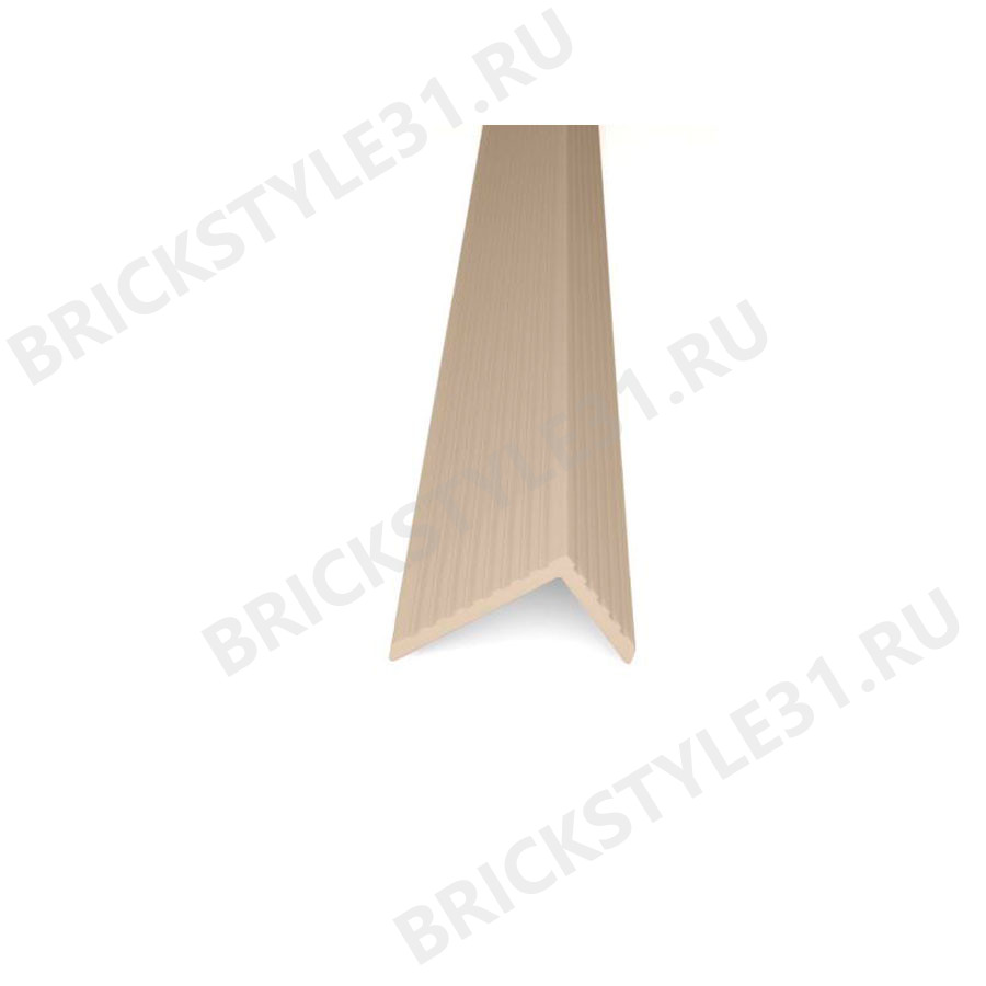 Уголок ДПК Lecole, Сo-Extrusion, 60х40мм, Песочный, мелкий вельвет 