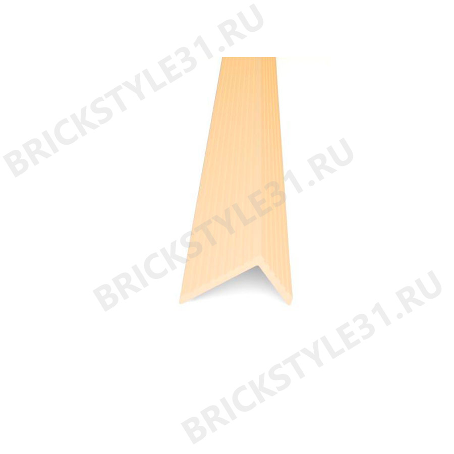 Уголок ДПК Lecole, Сo-Extrusion, 60х40мм, Слоновая кость, мелкий вельвет 