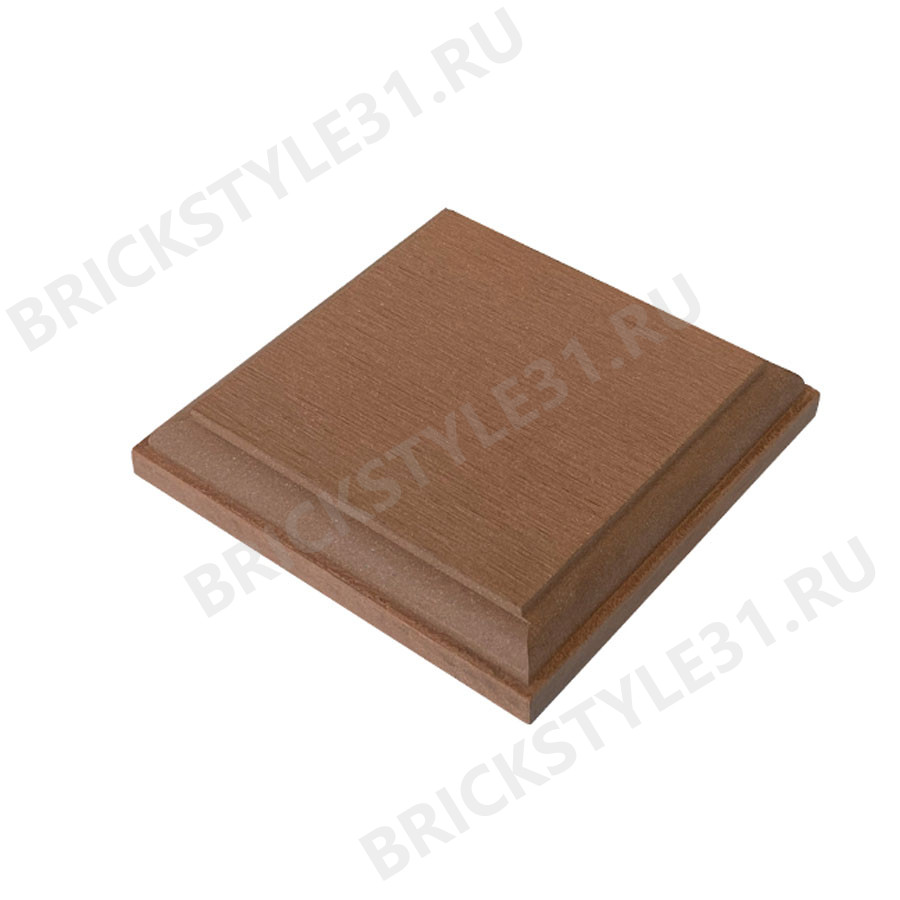 Крышка для столба ДПК EasyDecking, Wood-X, Коричневый 