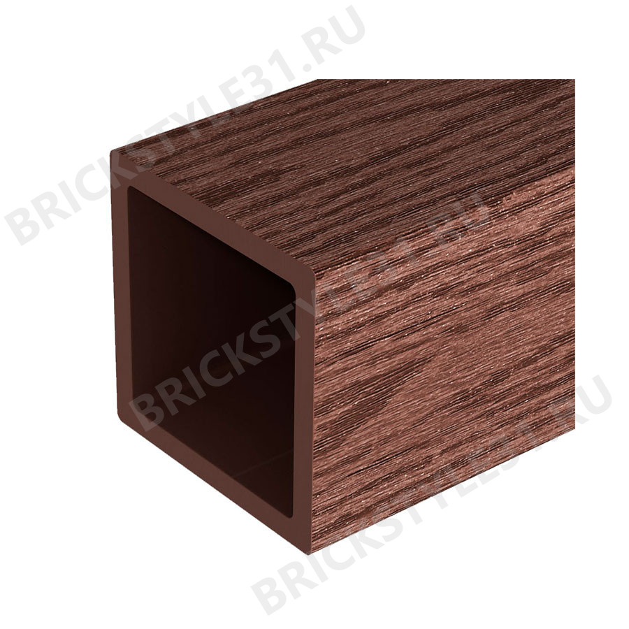 Столб опорный ДПК, Decking-Lab, 100*100*3000мм, Темно-коричневый 