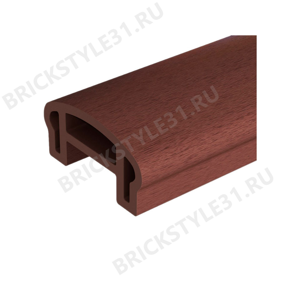 Перила верхняя ДПК, Decking-Lab, 100х50мм, Темно-коричневый 