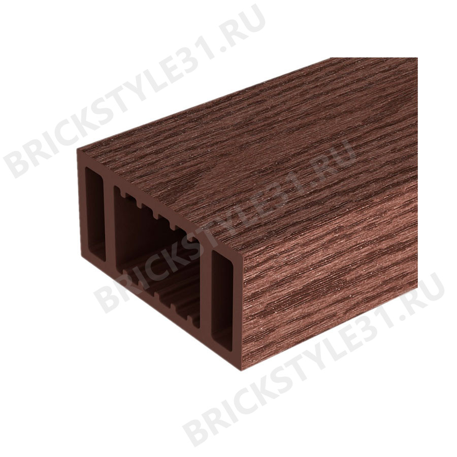 Брус нижний ДПК, Decking-Lab, 100х50мм, Темно-коричневый 