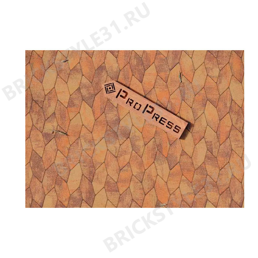 Тротуарная плитка PROPRESS, Шестигранник 40мм, Колормикс №10, Джафар, зернистый 
