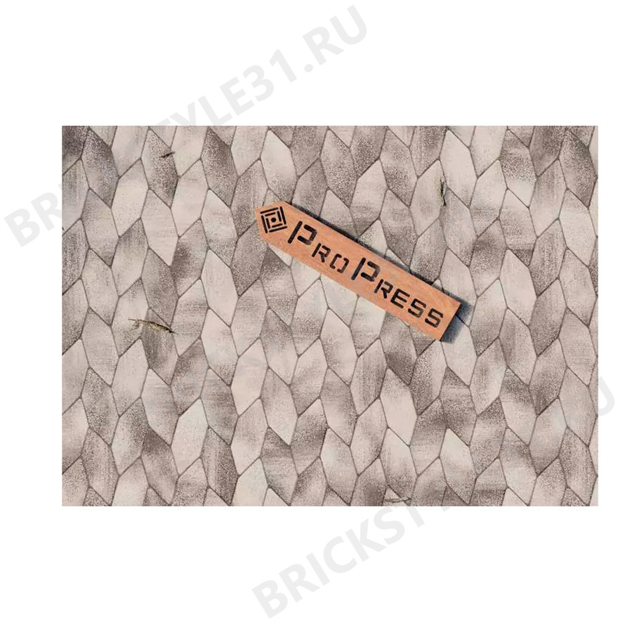 Тротуарная плитка PROPRESS, Шестигранник 40мм, Колормикс №15, Антрацит, зернистый 