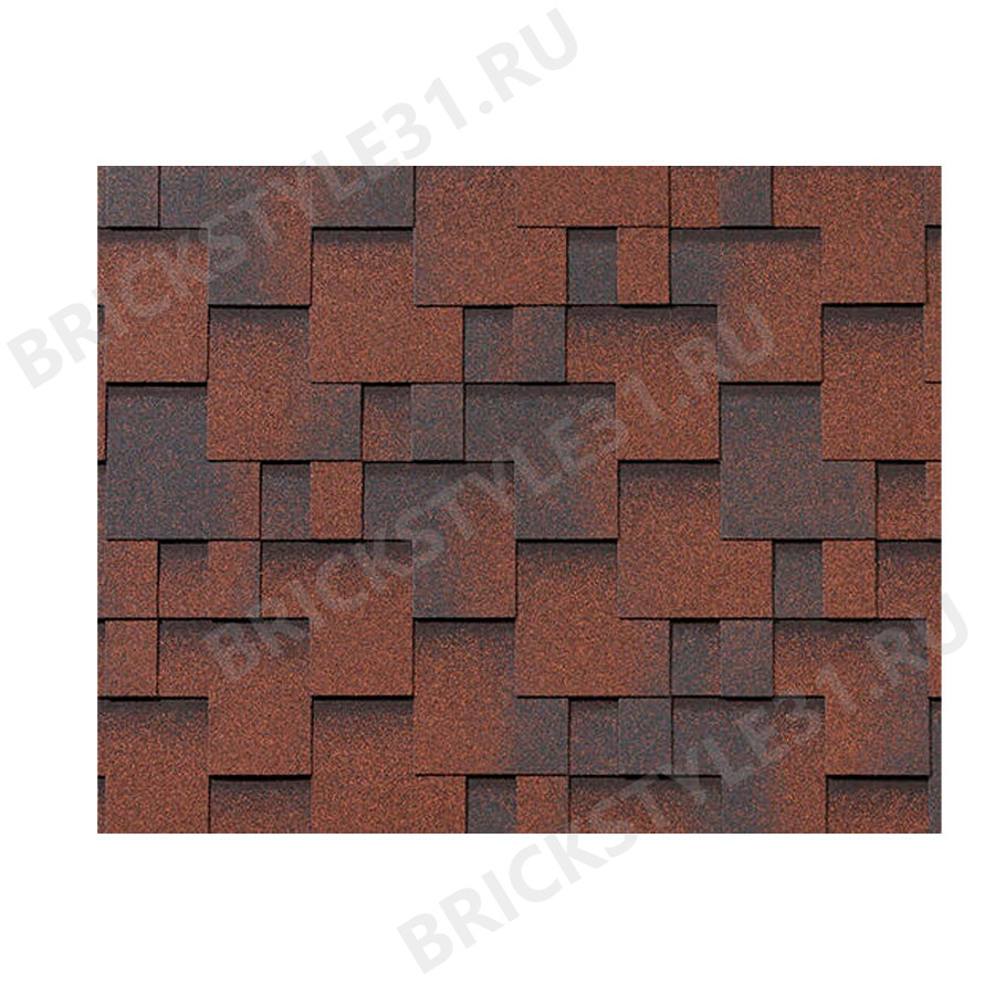 Гибкая черепица RoofShiеld, Премиум, Модерн, Медный 