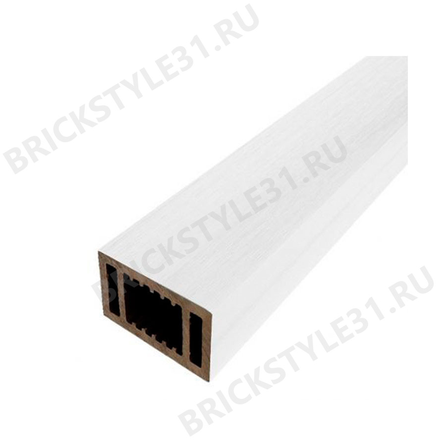 Перила нижние ДПК, NewDeck, 100х50мм, Co-Extrusion, Белый 