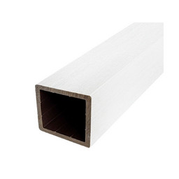 Столб ДПК с тиснением, NewDeck, 100х100мм, Co-Extrusion, Белый