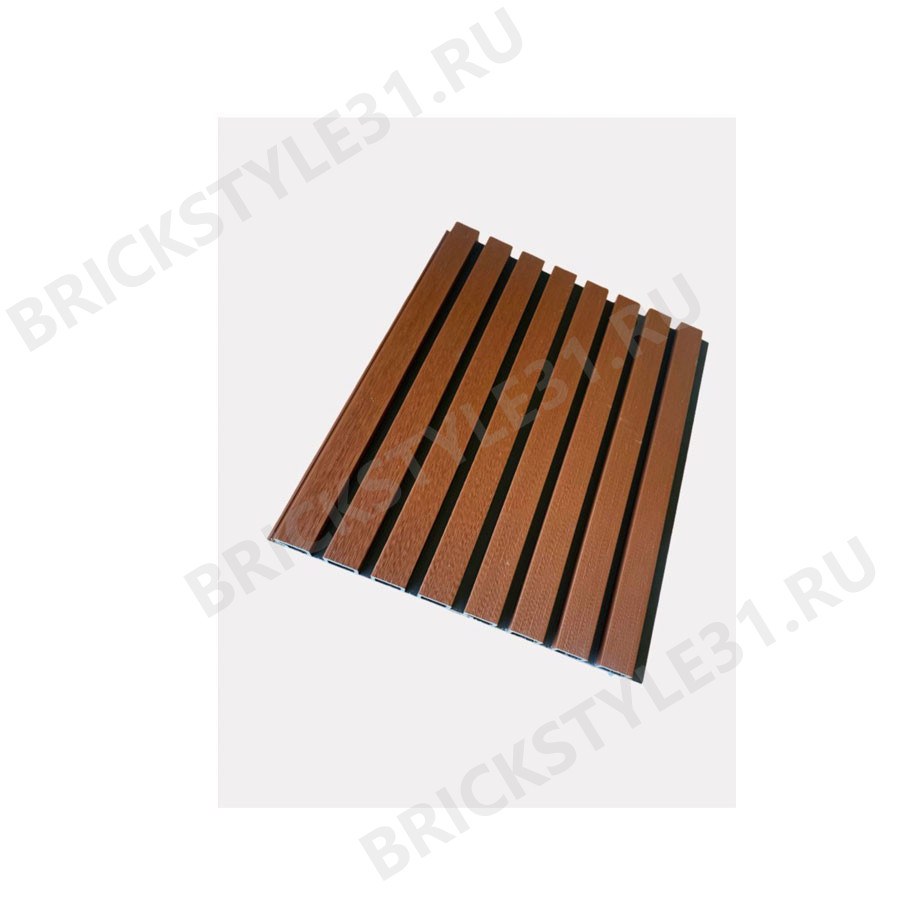 Стеновая реечная панель NewDeck, Ко-экструзия, Кедр/черный 
