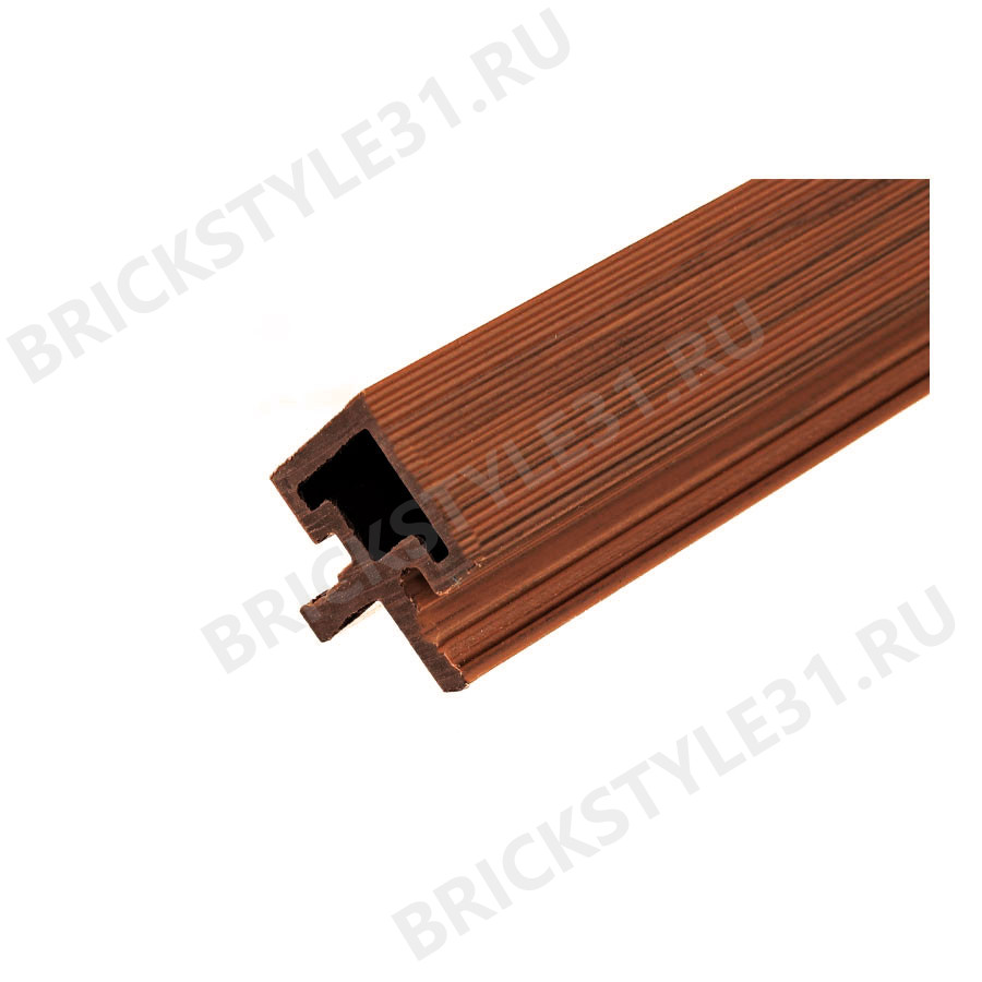 Уголок для реечной панели NewDeck, 45х45х4000мм, Кедр (ко-экструзия) 
