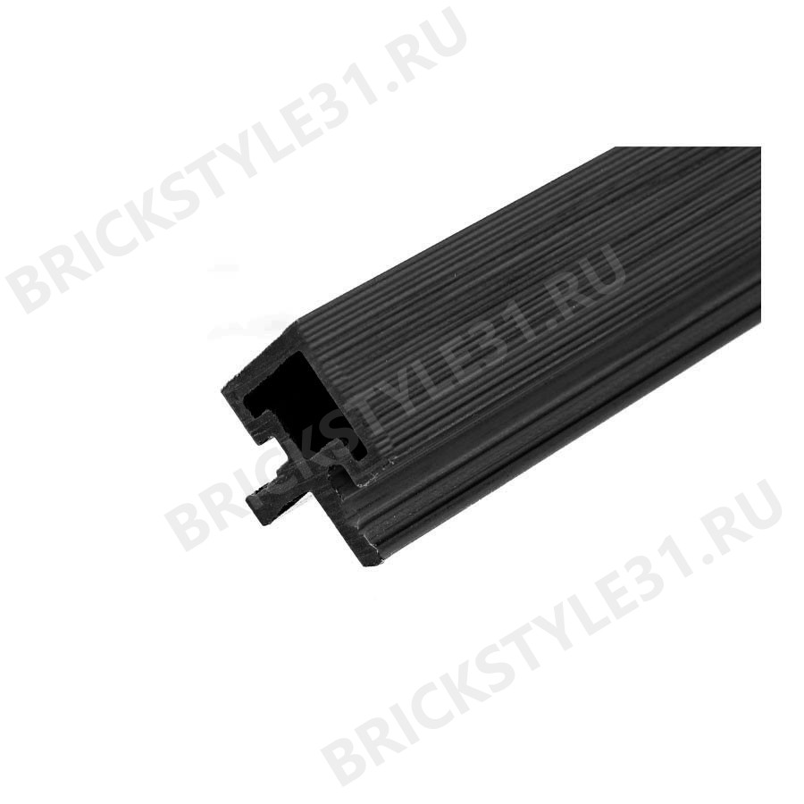 Уголок для реечной панели NewDeck, 45х45х4000мм, Графит (ко-экструзия) 