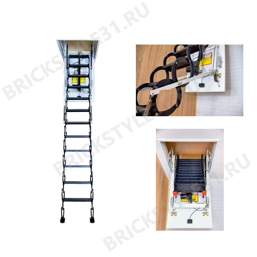 Ножничная автоматическая чердачная лестница FAKRO LCS-E (СН) 70*120/300 
