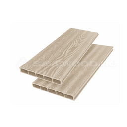 Заборная/грядочная доска ДПК,  SAVEWOOD, Rumex, Бежевый, 3D
