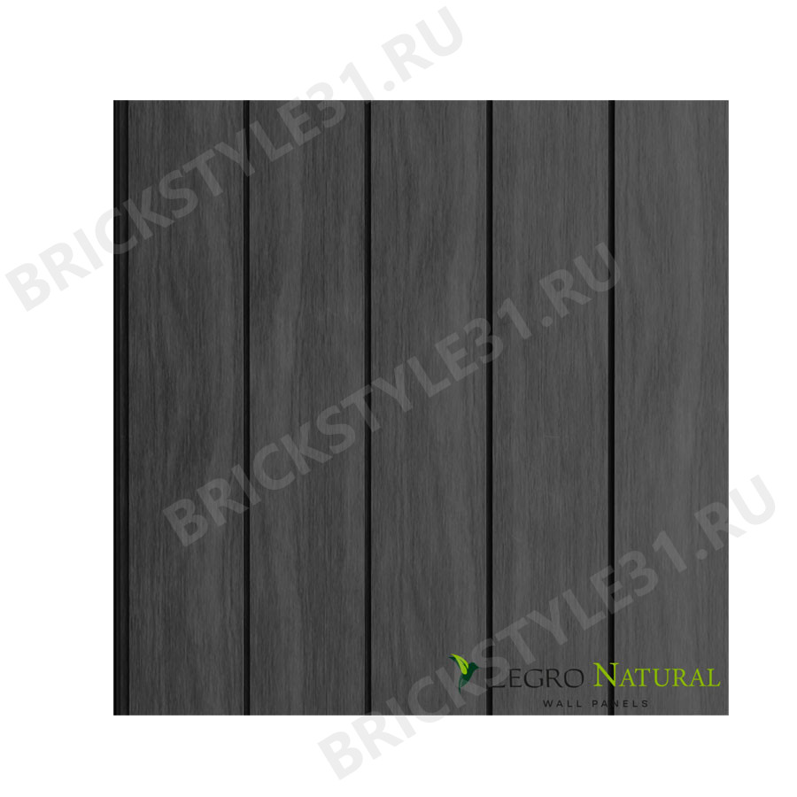 Фасадная доска ДПК, Legro Natural, профиль FS21, Basalt (Базальт) 