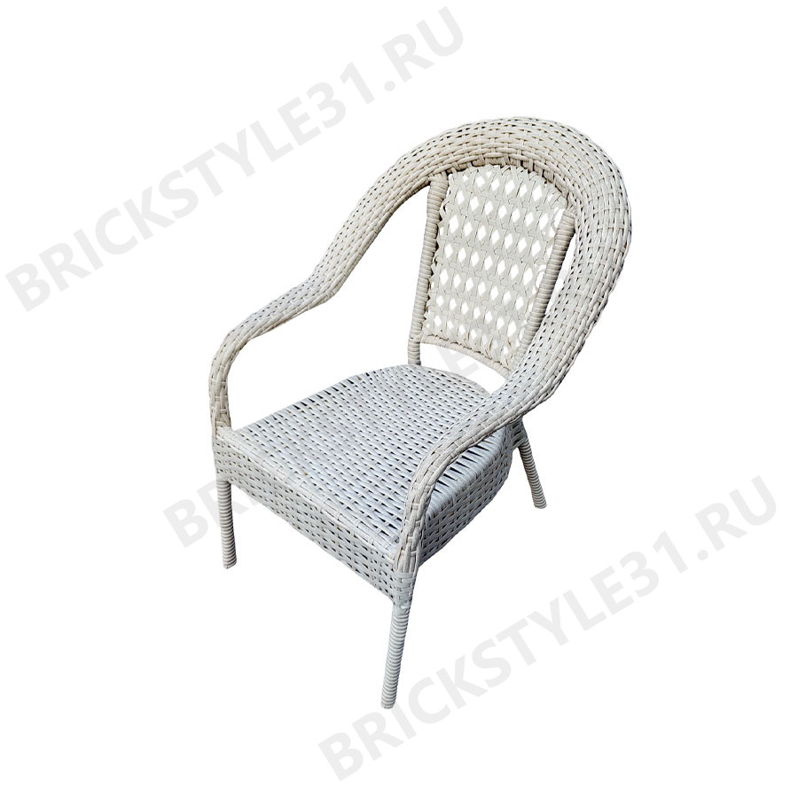 Кресло из искусственного ротанга K-BS-02-Белый 