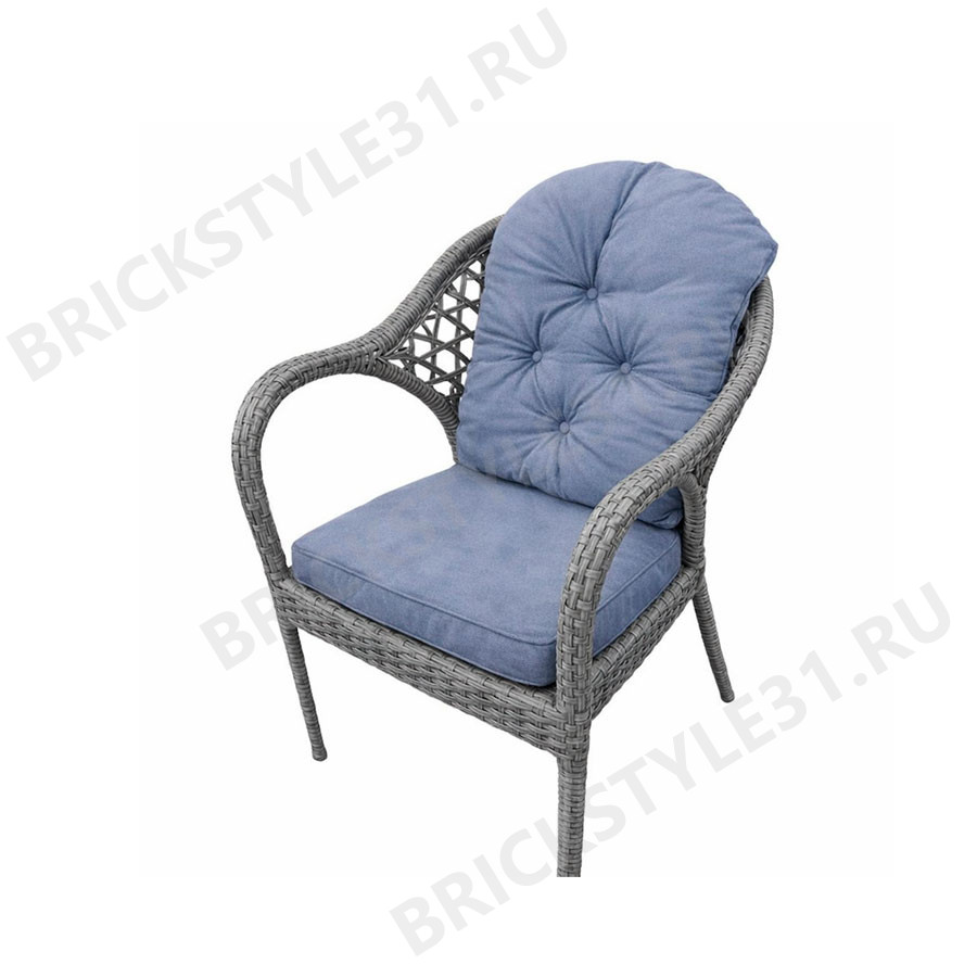 Кресло из искусственного ротанга K-BS-03-Серый 