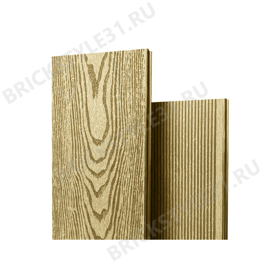 Террасная доска из МПК ГрандАрт, Макс, Сосна, 2д/вельвет 