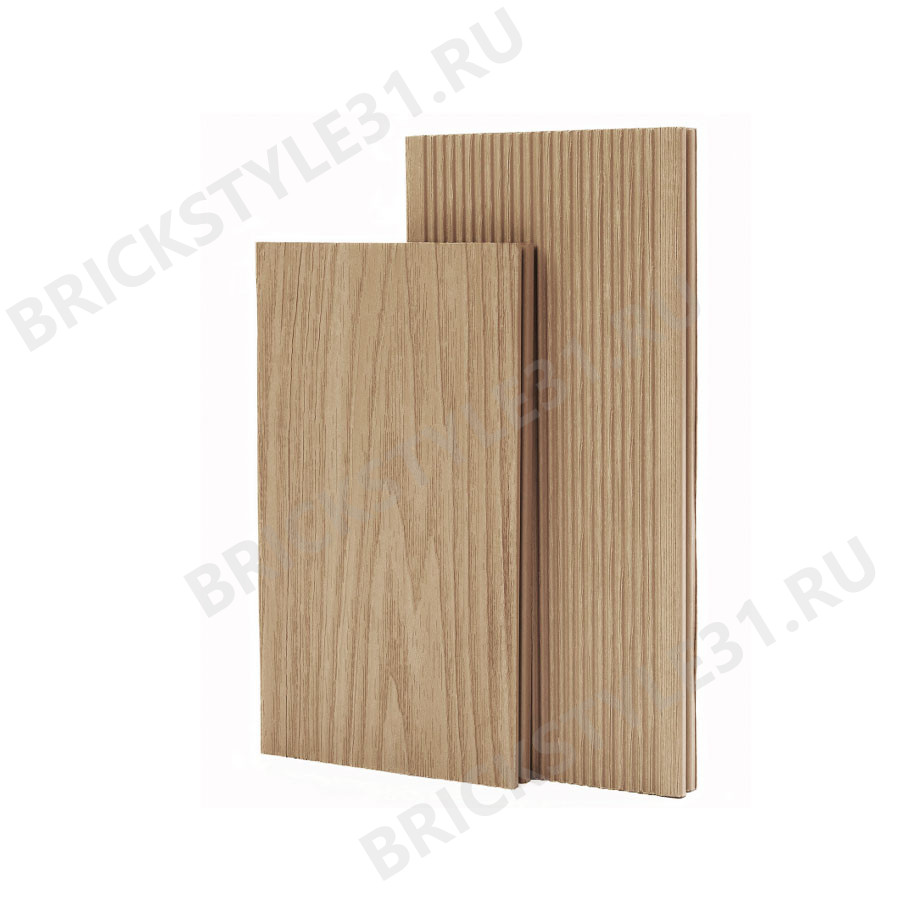 Террасная доска из МПК ГрандАрт, Макс, Натуральный, 3-Д текстура 