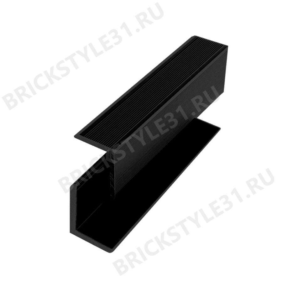 Уголок из МПК, рифленый, Антрацит 
