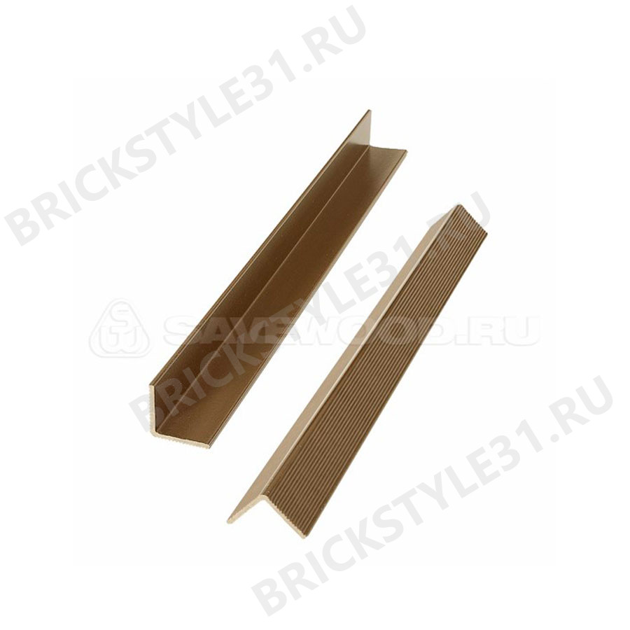 Уголок декоративный ДПК, SAVEWOOD, 40х40х4000мм, Тик 