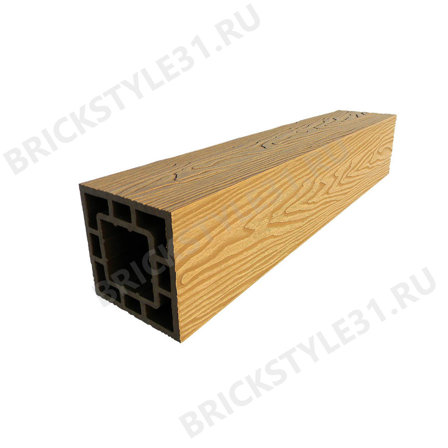 Столб опорный ДПК GrandArt, 125х125мм, Орех 3D 