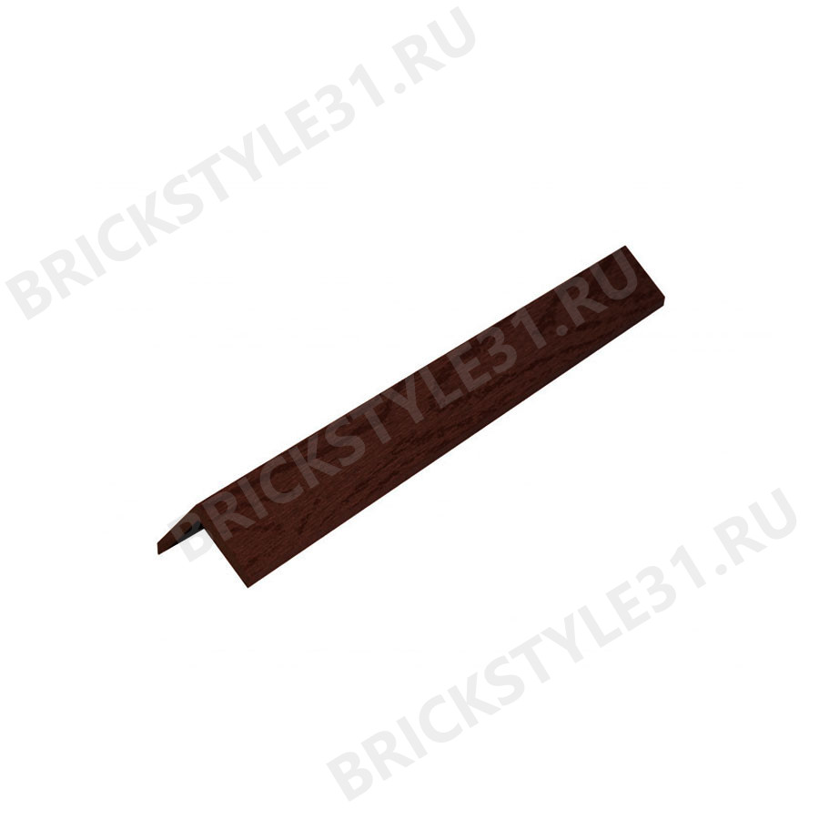 L-планка (уголок) NewDeck, 40х40х2000мм, Темно-коричневый 