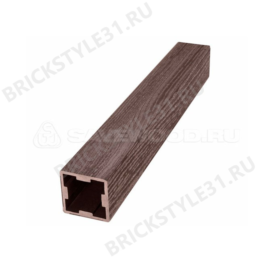 Столб промежуточный ДПК (Т), SAVEWOOD, 70х70мм, Терракот, 