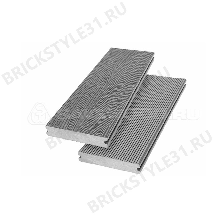Террасная доска ДПК, SAVEWOOD, Abies, Серый (R) 