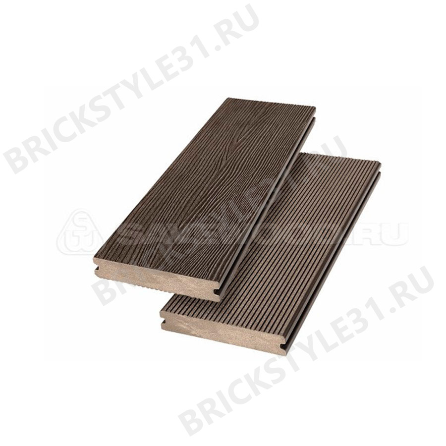 Террасная доска ДПК, SAVEWOOD, Abies, Темно-коричневый (R) 