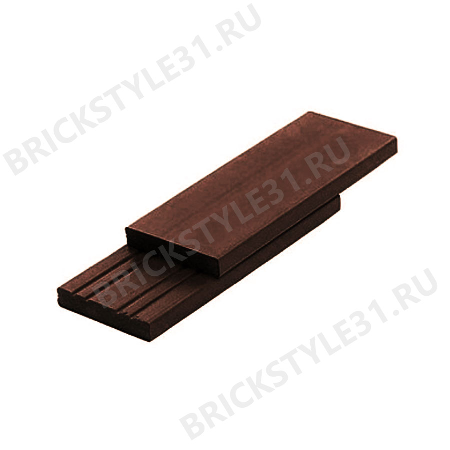 Плинтус ДПК Legro AS-80, 80х10х3000мм, Walnut 