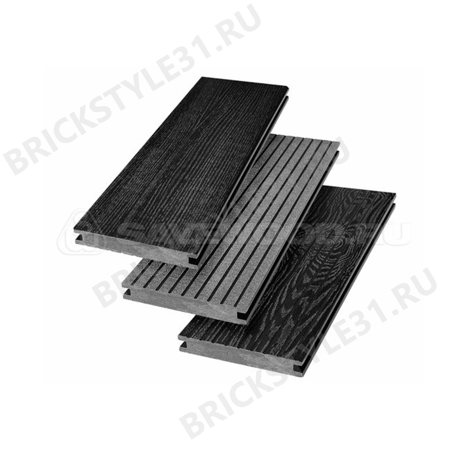 Террасная доска ДПК, SAVEWOOD, Fraxinus, Черный (R) 