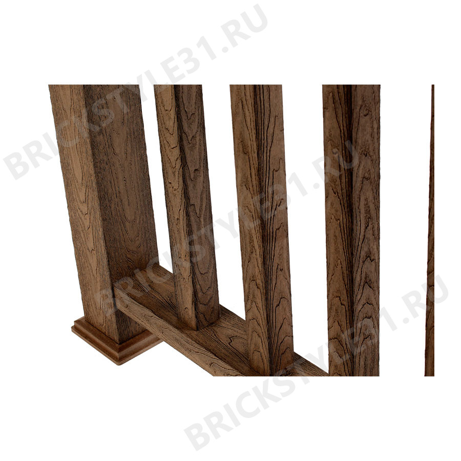 Перила нижние ДПК, NewDeck, 90х45мм, Classic, Венге микс 