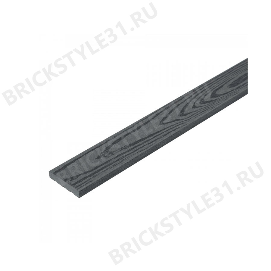Торцевая доска СM-Decking, Эбен, 50х10х2000мм (для серий Natur, Mix, Vintage) 