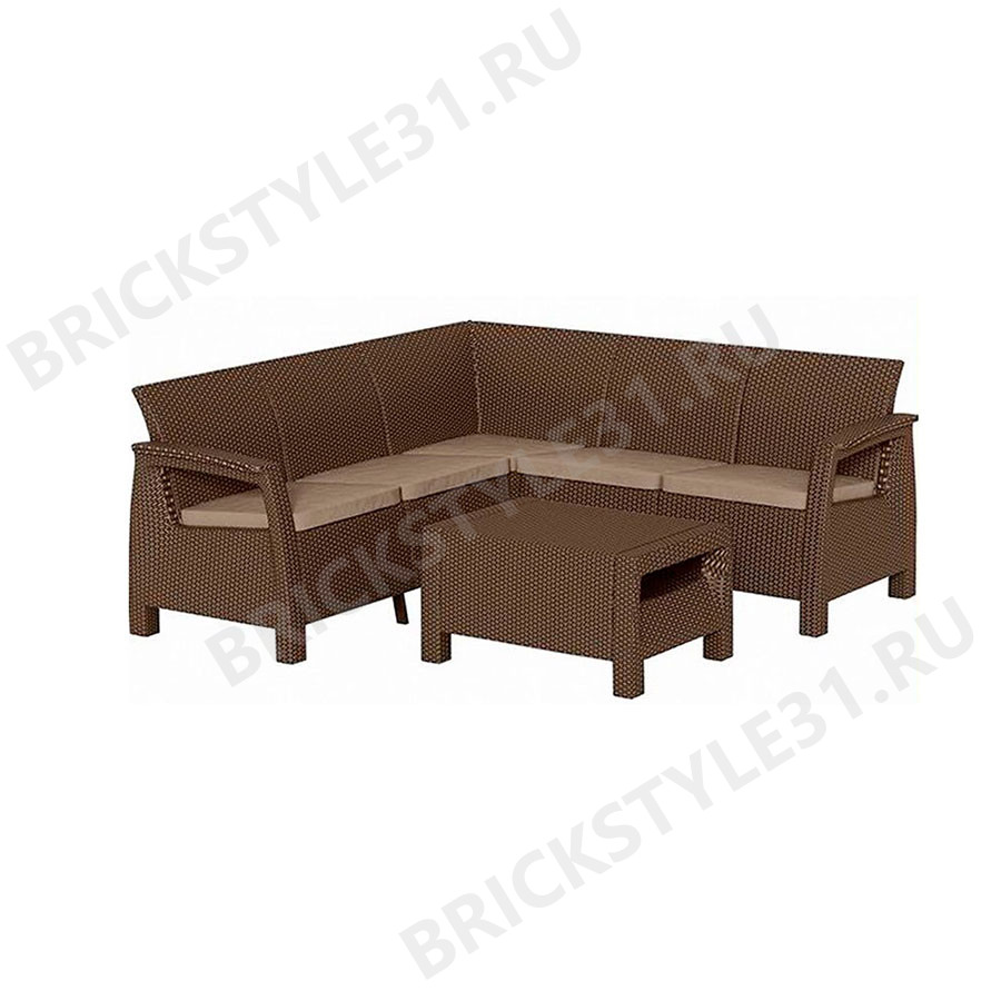 KETER Комплект мебели Corfu Relax Set Коричневый 