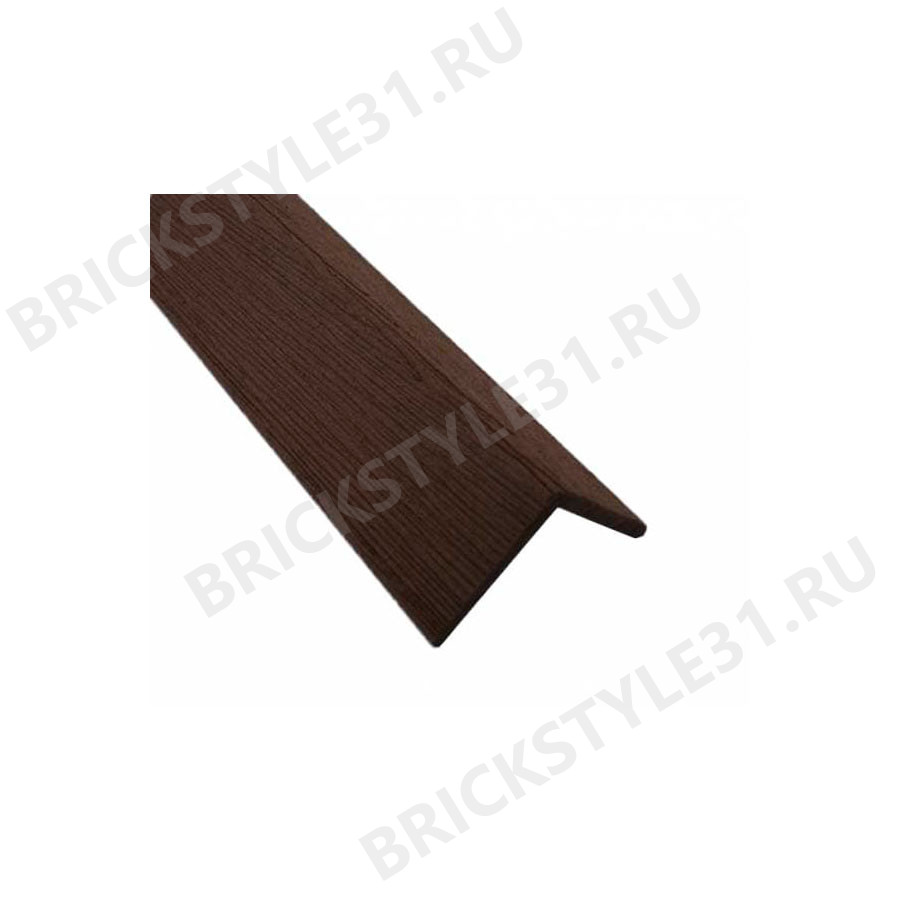 Уголок декоративный ДПК TERRAPOL, 40*40*3000мм, Тик Киото 