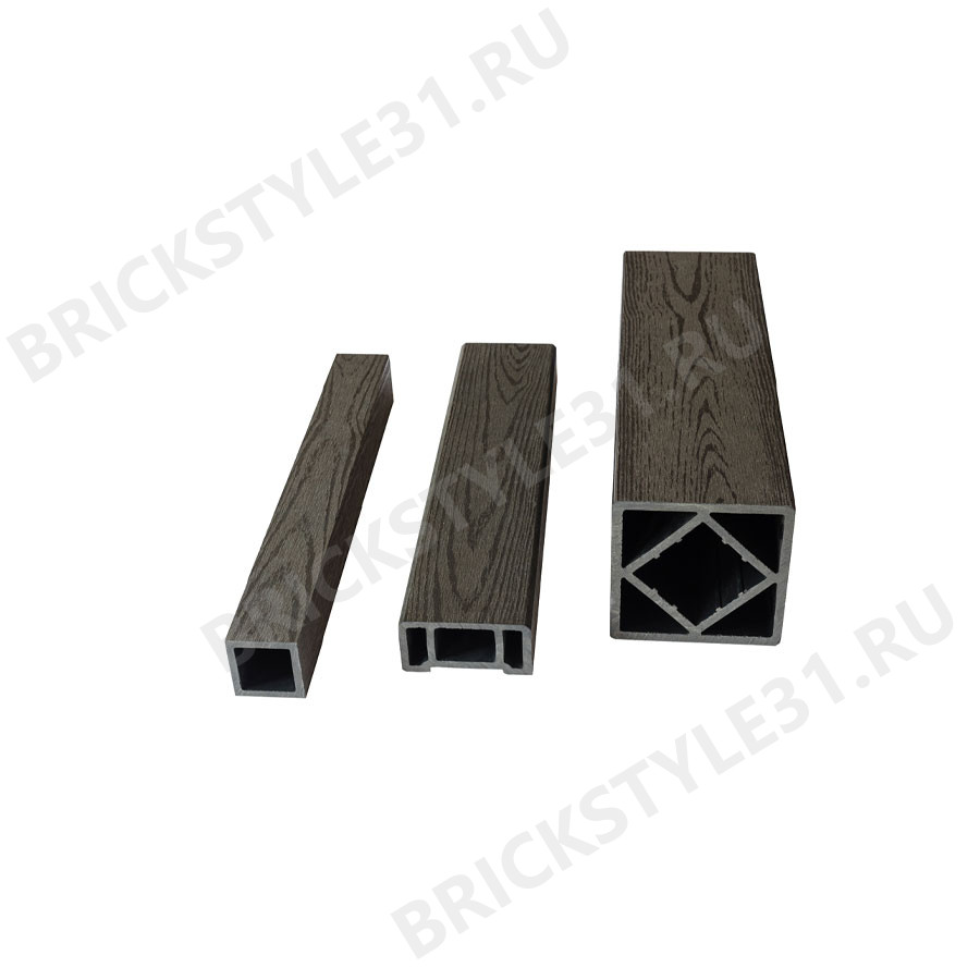Балясина из ДПК, Nextwood, Черный, текстура дерева 
