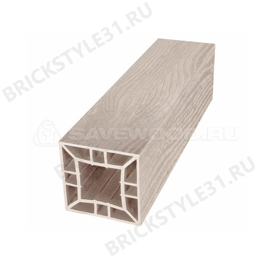 Столб ДПК большой (T), 120х120мм, SAVEWOOD, Бежевый 