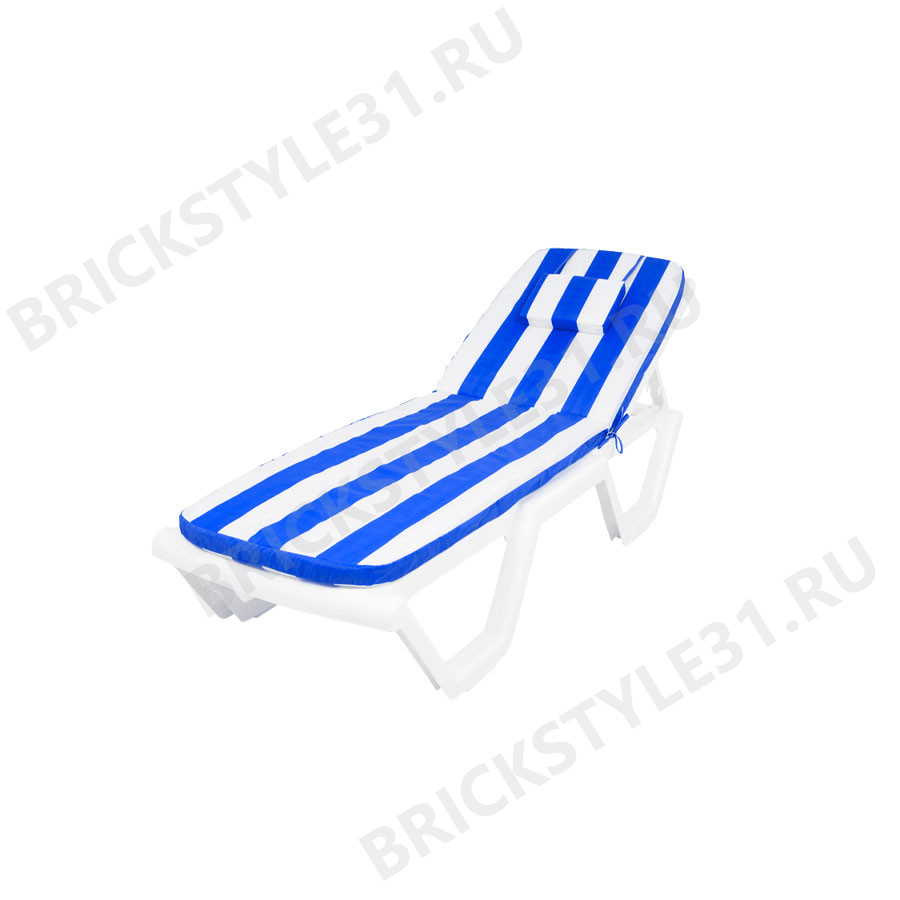 B:rattan Матрац с вертикальной подушкой Premium Бело-синий 