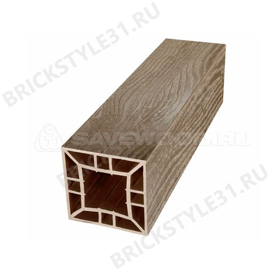 Столб ДПК большой (T), 120х120мм, SAVEWOOD, Тик 