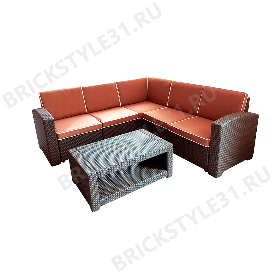 RATTAN Комплект мебели Premium Corner Венге 
